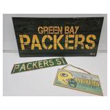 GREEN BAY PACKER Signs  10" to 26" Long
