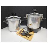 2 Aluminum Wear Ever Chicken Pressure Cookers