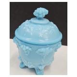 Blue Portieux Glass Candy Dish