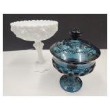 IN Glass Compote & Fenton Compote