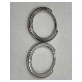 Pair Of Sterling Silver Hoop Earrings