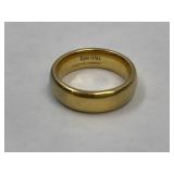 10K Gold Over Tungsten Carbide Comfort Fit Mens Rg