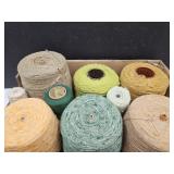 NICE Large Lot of Yarn on Spools Some Wool?