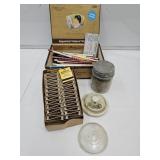 Adv  Pencils, 1/2 pt Ball , Crock Top, Selma Matcs