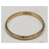 10 k Gold Baby Ring See Weight Size 1