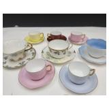 VTG Tea Cups & Saucers France, A.K.+