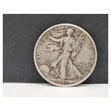 1945 Silver Walking Liberty Half Dollar Coin