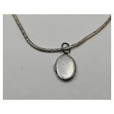 VTG 925 PDGA Sterling Necklace & Locket