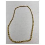 Bold Electric Plated Rope+Necklace