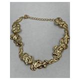 Chunky Nugget Necklace Gold Plated