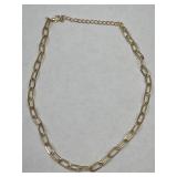 1 Gold Tone Cliff Link Necklace