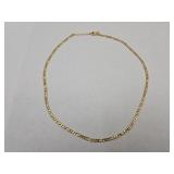 Gold Tone Figaro Style Chain Beautiful