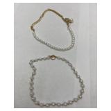 Pair Of Faux Pearl Necklaces