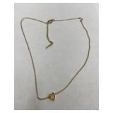 Gold Over Surgical Steel B Heart