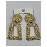 Gold Nugget Style Earrings