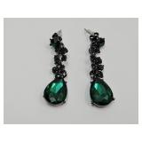 Green Pendant Earrings