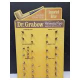 VTG Dr Grabow Tobacco Pipe Store Display 23"h