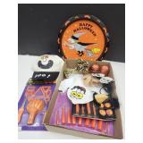 Halloween Tray, Skeleton, Hat Carving Sets +