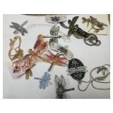 Costume Jewerly Brooches, Necklaces+