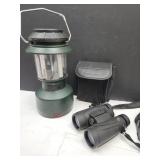 12" Battery Lantern & Leopold Binoculars