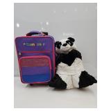 Samsonite Suitcase & Panda Plush Pillow