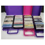 VTG Cassette Tapes w/Holders Elvis Garth Brooks ++