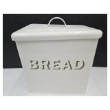 Modern Metal Bread Box w/Lid 12x9x11 H