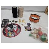 Skeleton Dangle Earrings, $1 Coin, String, BouncY