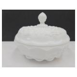 Westmoreland Heavy Milk Glass Candy Dish
