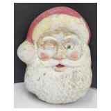 VTG Concrete Santa Claus Head 13" high