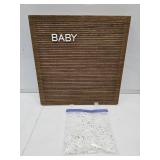 14" Sign w Letters & Numbers