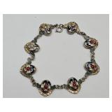 Sterling Silver Clown Bracelet