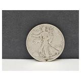 1944 D Silver Walking Liberty Half Dollar Coin