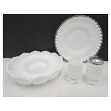 Fenton 8" Wide, 8.5" Silver Crest & Fenton Shakers