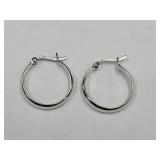 925 Sterling Silver Hoo Earrings