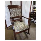 Antique  Tiger Oak Rocking Chair