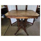 Eastlake Side Hall Table with Wheels 30 x22 x30"h