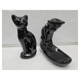 Vintage Haeger Black Cats
