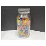 Kerr Mason QT Jar with Marbles