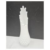 Vintage Fenton Swan Glass Vase 11.5" H