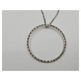 585 14K White Gold Necklace & Pendant