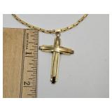 14k GFChain with Stainless Gold Tone Cross 14k GFChain with Stainless Gold Tone Cross