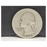 1937 D Silver Quarter Coin 1937 D Silver Quarter Coin