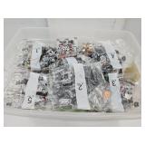 Tote Full Legos in Bags w Mini Figures Tote Full Legos in Bags w Mini Figures