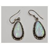 Sterling Silver & Opal Earrings Sterling Silver & Opal Earrings