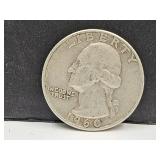 1960 D Silver Quarter Coin 1960 D Silver Quarter Coin