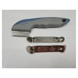 Shedding Tool & Burger Beer Bottle Opener Shedding Tool & Burger Beer Bottle Opener