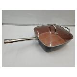 Copper Chef Large Square Skillet w Lid 10.5"w Copper Chef Large Square Skillet w Lid 10.5"w
