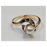 10k GF Pandora Pearl Ring 10k GF Pandora Pearl Ring