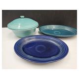 Fiesta Ware Serving Platters & Covered Dish Fiesta Ware Serving Platters & Covered Dish